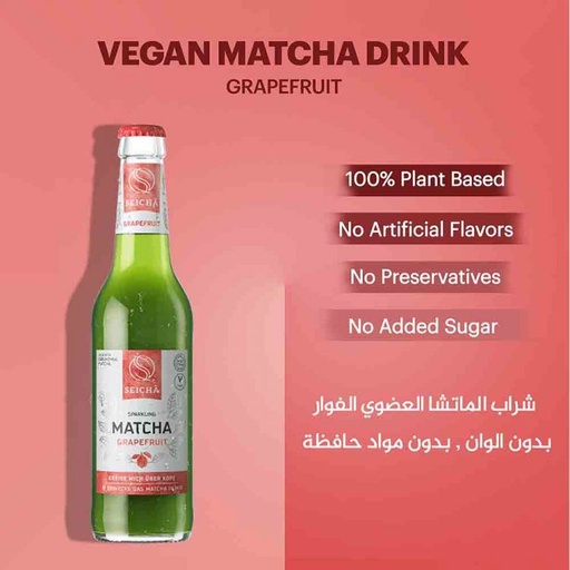 [64615] Seicha Matcha Organic Drink Grapefruit 330ml