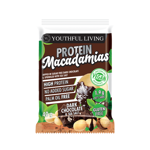 [64780] Youthful Living Protein D Choc Sea Salt Macademia 40gm