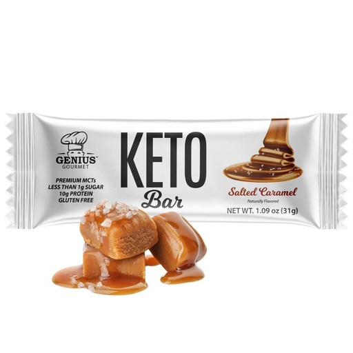[64797] Genuis Gourmet Keto Bar Salted Caramel 31gm