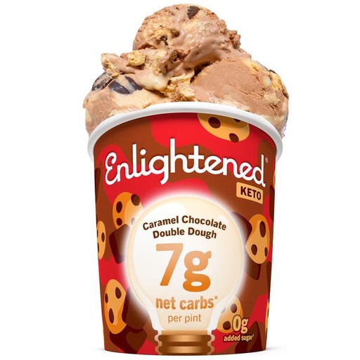 [65071] ENLIGHTENED KETO CARAMEL CHOCOLATE DOUBLE DOUGH PINT 473ML