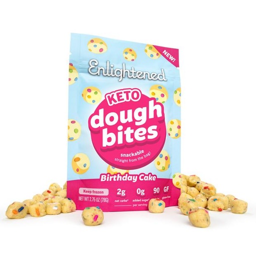 [65104] ENLIGHTENED KETO COOKIE DOUGH BITES BIRTHDAY CAKE78G
