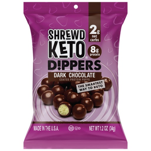 [65132] SHREWD KETO PROTEIN DIPPERS DARK CHOCOLATE 34G