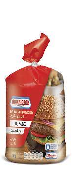 [65166] BEEF BURGER JUMBO 10X15X100 ( 10 BAG JUMBO)