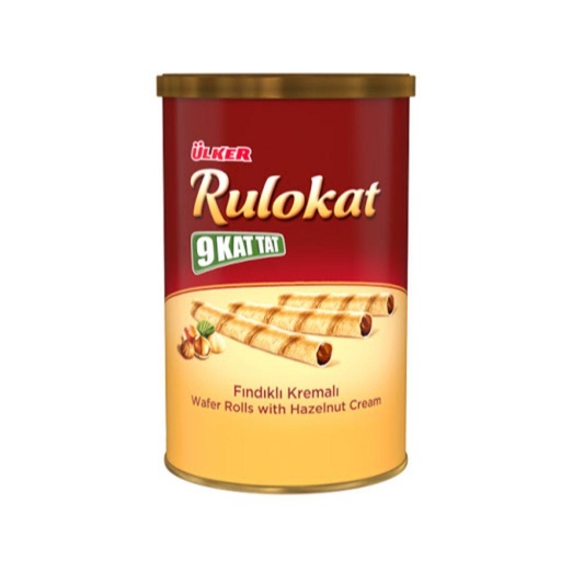 [67603] ULKER RULOKAT HAZELNUT TIN.170G.REGULAR