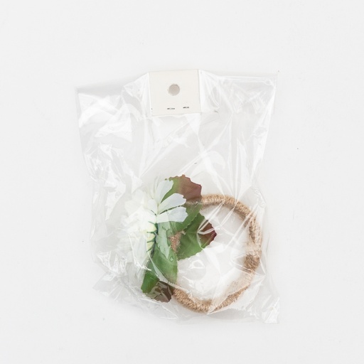 [7844] Bangle White Flower-