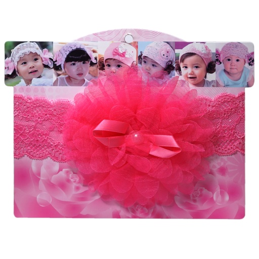 [7853] Big Flower Head Band Baby-