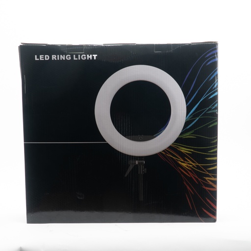 [8067] Led Ring Light Kit- White (With Light Stand, Carry Bag)-