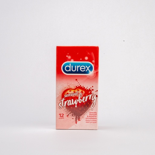 [8365] Durex Sensual Strawberry Condum 12'S-