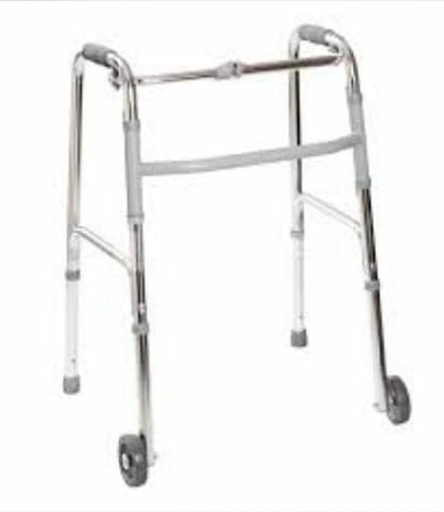 [8927] DAYNA CRUTCHES WALKER WITH WHEELS