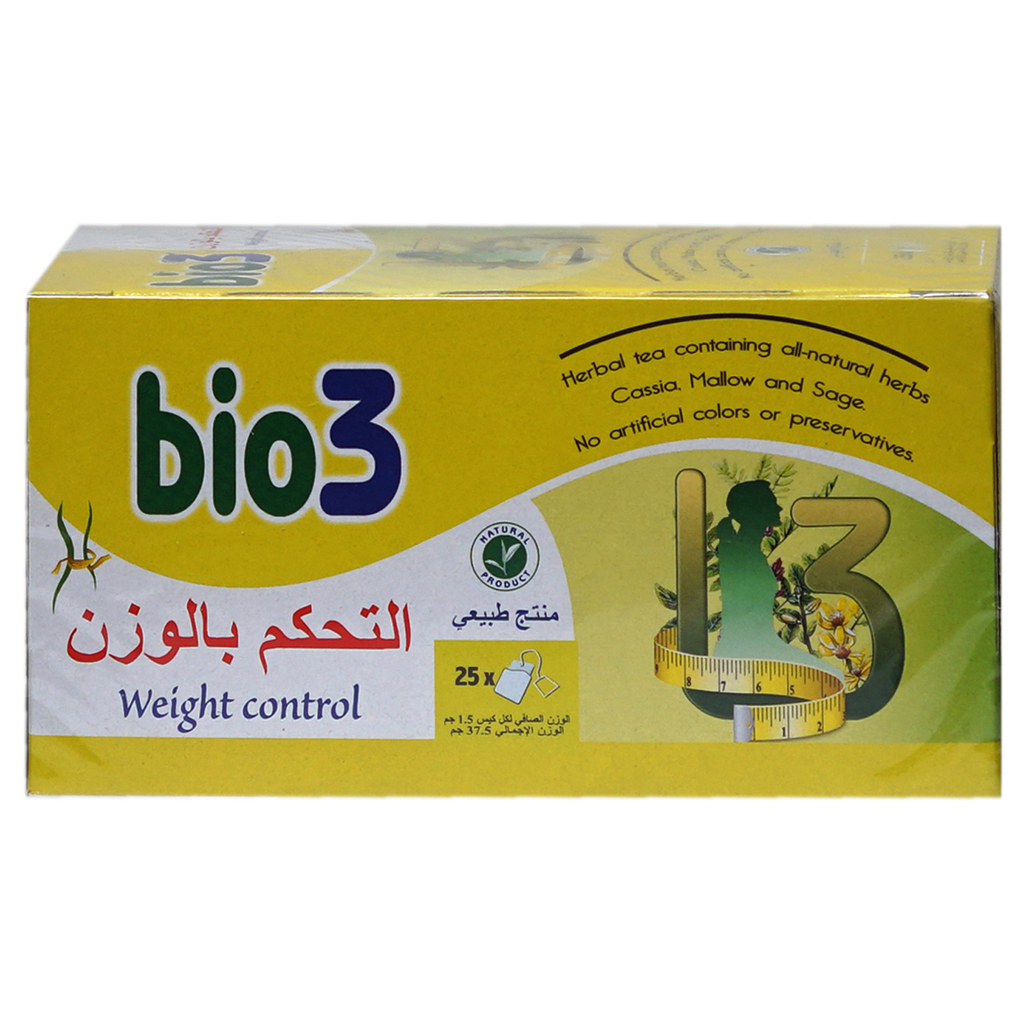 Bio 3 Weight Control Tea 25'S- | Pharmacy and More