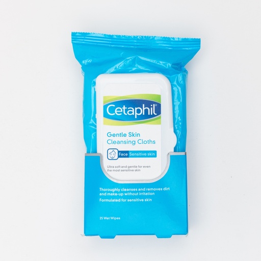 [9582] Cetaphil Gentle Skin Clearing Cloth Wipes 25'S