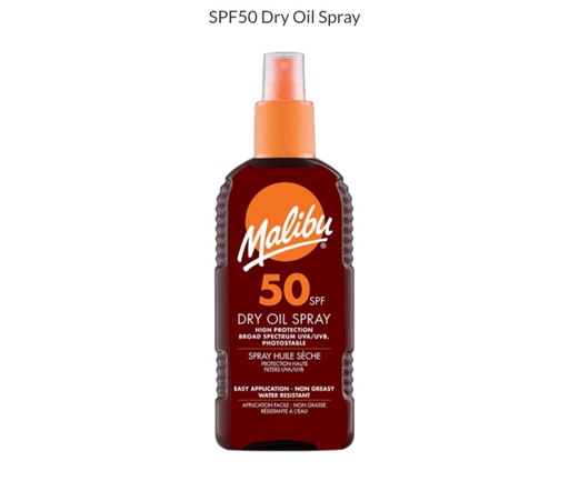 [98065] Malibu Dry Oil Spray Spf-50 200Ml