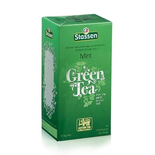 [98135] Stassen Mint Green Tea 25 Bags