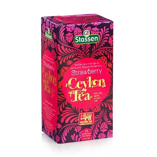 [98136] Stassen Strawberry Organic Tea 25 Bags