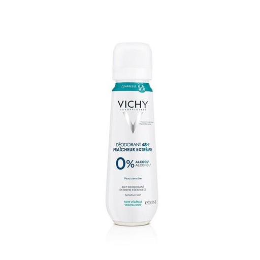 [98438] Vichy Deodorant 48H Freshness Extreme 0% Alcohol Sensitive Skin 100Ml
