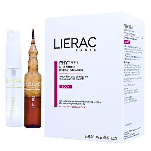 [9845] LIERAC Phytrel Bust Firming Correction Serum - Pack of 20 Ampoules-5ML