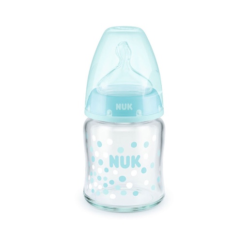 [9912] Nuk - First Choice Plus Glass Bottle 0-6 Months - 120Ml
